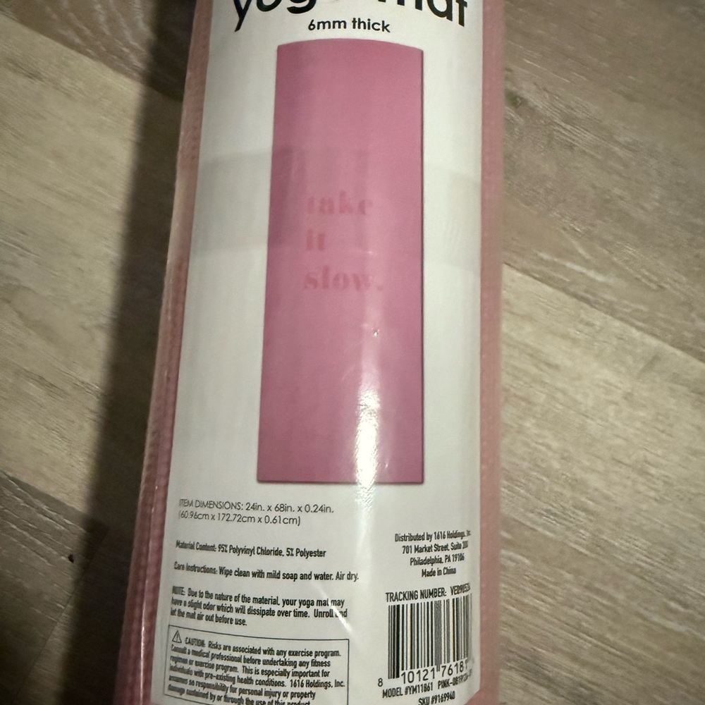Pink Yoga Mat - Picture 2 of 4